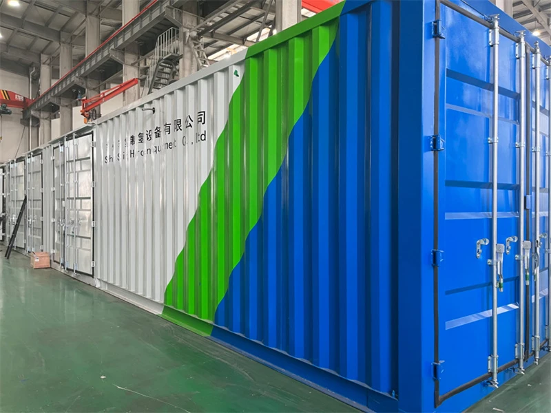 Producció d'hidrogen verd en contenidors